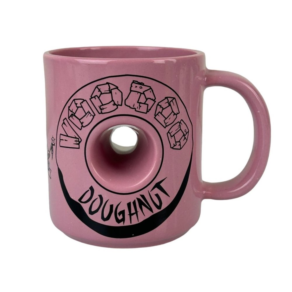 Voodoo Doughnuts Pink Magic In the Hole Novelty Restaurant Coffee Mug USA Gift